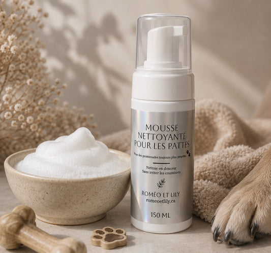 Mousse nettoyante pour les pattes - Sans rinçage